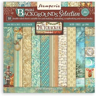 Papier de scrapbooking Nussknacker Stamperia - Matériau créatif de Noël Papier de scrapbooking Nussknacker Stamperia - Matériau créatif de Noël