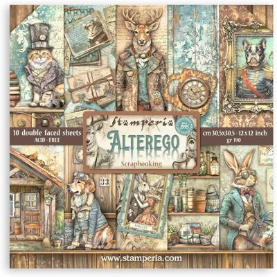 Stamperia Alterego Scrapbook Paper - Scrapbook Paper Stamperia Alterego Scrapbook Paper - Scrapbook Paper