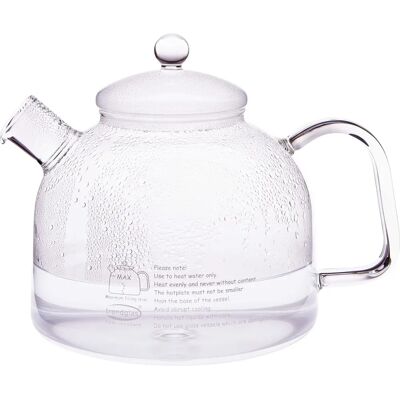 Hervidor de agua de cristal borosilicato 1,75L - Duradero y resistente al calor Hervidor de agua de cristal borosilicato 1,75L - Duradero y resistente al calor