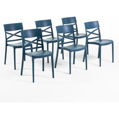 Rattatan - Martina - Azul petróleo - Polipropileno Reforzado - Chair Rattatan - Martina - Azul petróleo - Polipropileno Reforzado - Chair
