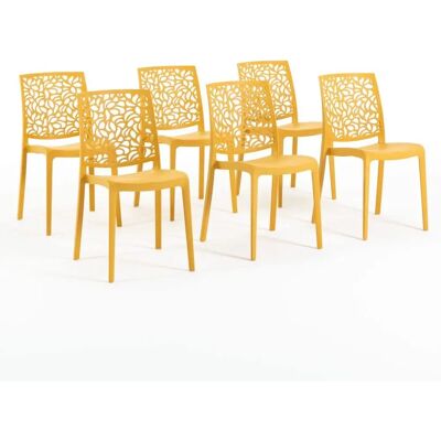 Generic - GF6 - Mostaza - Conjunto de sillas exteriores Generic - GF6 - Mostaza - Conjunto de sillas exteriores