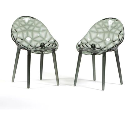 Rattatan - Diamante - Smoked Transparent - Chair Rattatan - Diamante - Smoked Transparent - Chair