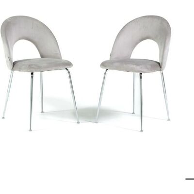 Margot - Conjunto 2 Cadeiras - Velours - Chaises - Publicité Margot - Conjunto 2 Cadeiras - Velours - Chaises - Publicité