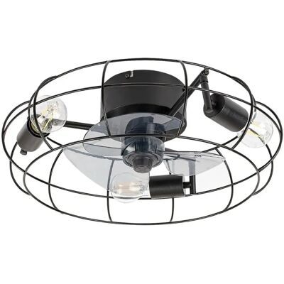 RABALUX Cadmus Lampada da soffitto Nera - Con Ventilatore RABALUX Cadmus Lampada da soffitto Nera - Con Ventilatore