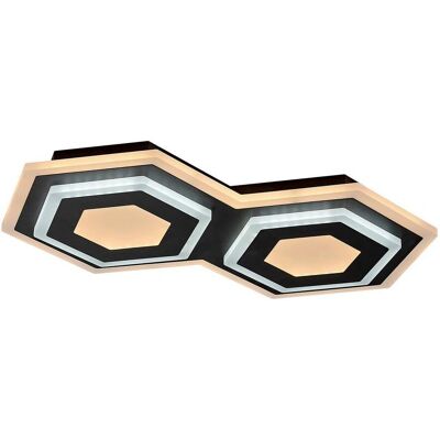 Lampada LED da Soffitto RABALUX Bitsi - 44W, Nera, 3000K+6000K, 43cm Lampada LED da Soffitto RABALUX Bitsi - 44W, Nera, 3000K+6000K, 43cm