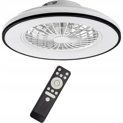 RABALUX Dalfon2 Deckenleuchte mit Ventilator - LED 48W/2800lm, D485mm, Dimmbar, Fernbedienung, Sternlichteffekt RABALUX Dalfon2 Deckenleuchte mit Ventilator - LED 48W/2800lm, D485mm, Dimmbar, Fernbedienung, Sternlichteffekt