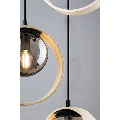 RABALUX Peyton Chêne Moderne Luminaires Suspendus 3 Lampes - Intérieur - Publicité RABALUX Peyton Chêne Moderne Luminaires Suspendus 3 Lampes - Intérieur - Publicité