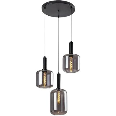 RABALUX Lissandra Suspension - Réglable, Dimmable, Métal Noir - Publicité RABALUX Lissandra Suspension - Réglable, Dimmable, Métal Noir - Publicité