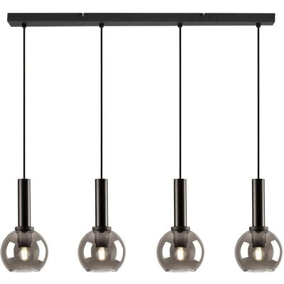 RABALUX - Centio - 4x E27 - Nero - Lampada a sospensione RABALUX - Centio - 4x E27 - Nero - Lampada a sospensione