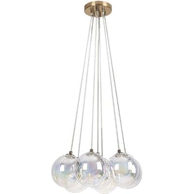 RABALUX - 72304 - D450mm - 7xG9 champagne - Lampe d’intérieur - Publicité RABALUX - 72304 - D450mm - 7xG9 champagne - Lampe d’intérieur - Publicité