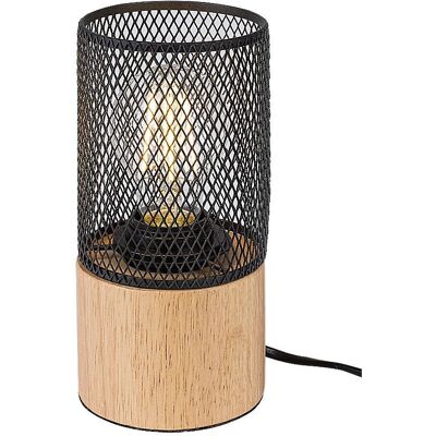 Lampa stołowa RABALUX Callum - Metal Baken Drewno Fagot Czarny E27 Lampa stołowa RABALUX Callum - Metal Baken Drewno Fagot Czarny E27