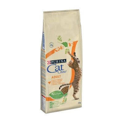 Purina Cat Chow Dla Dorosłych Kotów - Kurczak i Indyk - Karma dla Kotów - 15kg Purina Cat Chow Dla Dorosłych Kotów - Kurczak i Indyk - Karma dla Kotów - 15kg