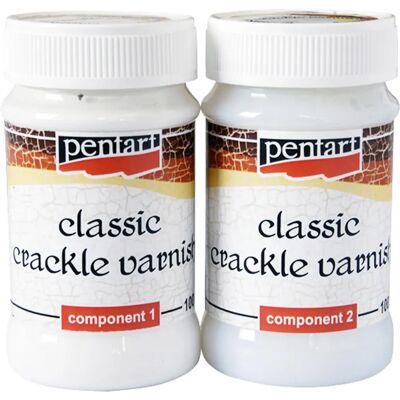 Pentart Klasszikus Repedéslakke Szett - Régi repedéses hatás - Vízálló Pentart Klasszikus Repedéslakke Szett - Régi repedéses hatás - Vízálló