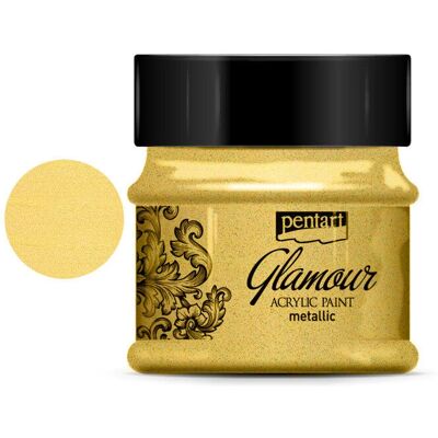 Pentart Glamour Metallic Arany 50ml - Művész Akrilfesték Pentart Glamour Metallic Arany 50ml - Művész Akrilfesték