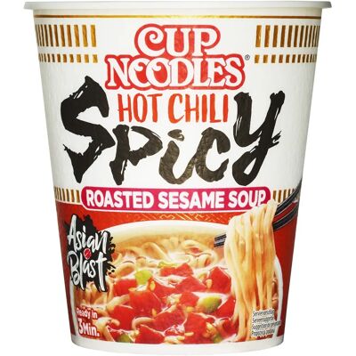 Nissin Nudeln scharf Chili Becher - 8 Stück Nissin Nudeln scharf Chili Becher - 8 Stück