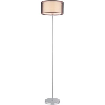 Stojací lampa Rabalux 2633 - Nastavitelná výška, hnědá, chrom - Stojací osvětlení Stojací lampa Rabalux 2633 - Nastavitelná výška, hnědá, chrom - Stojací osvětlení