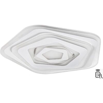 Lustre Plafond Pentagone Rabalux Taneli 54W - LED, Dimmable, Télécommande - Publicité Lustre Plafond Pentagone Rabalux Taneli 54W - LED, Dimmable, Télécommande - Publicité