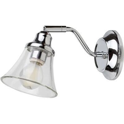 Lámpara de Pared Compacta para Baño Rabalux - IP44 E14 Cromo Lámpara de Pared Compacta para Baño Rabalux - IP44 E14 Cromo