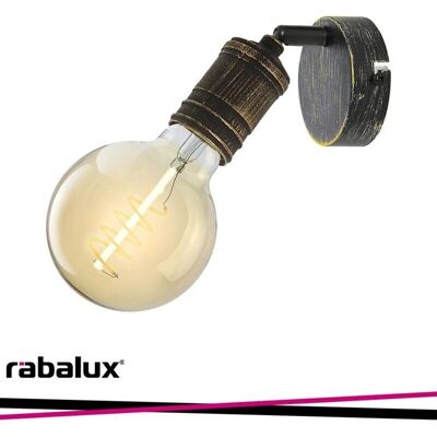 Rabalux Fidel Projecteur Or Antique - Spot Light - Publicité Rabalux Fidel Projecteur Or Antique - Spot Light - Publicité