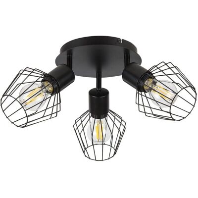 Lámpara de foco Rabalux Belano - 3x Max 40W - Negro Lámpara de foco Rabalux Belano - 3x Max 40W - Negro