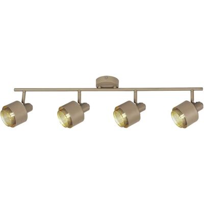 RABALUX Lampada a Spot Fedora - Marrone Oro E14 4x40W - Luce Puntiforme RABALUX Lampada a Spot Fedora - Marrone Oro E14 4x40W - Luce Puntiforme