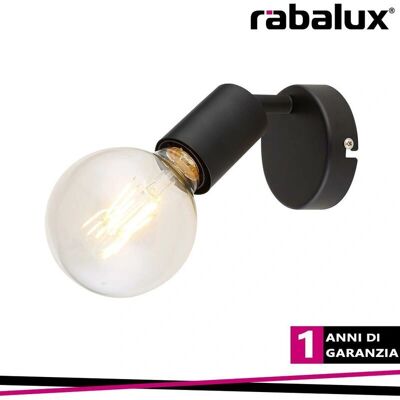Lampada spot Lamar Rabalux - Max 40W, E27, Dimmerabile, Nera Lampada spot Lamar Rabalux - Max 40W, E27, Dimmerabile, Nera