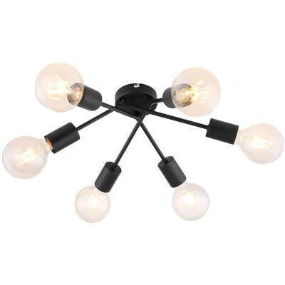 Lampe de plafond Lamar Noire - Dimmable - Publicité Lampe de plafond Lamar Noire - Dimmable - Publicité