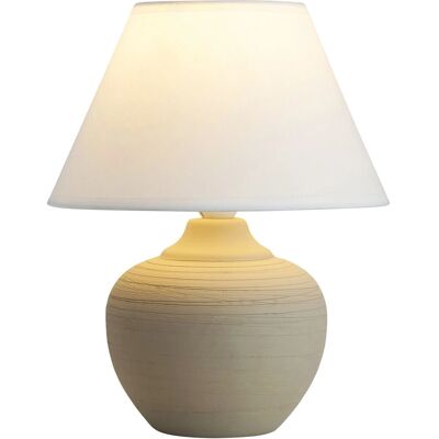 Rabalux Molly Ceramiczna Lampka Stołowa - E14 40W Beżowa i Biała Rabalux Molly Ceramiczna Lampka Stołowa - E14 40W Beżowa i Biała