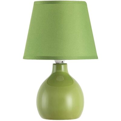 RABALUX - Lampe de table Ingrid céramique textile vert - Éclairage - Publicité RABALUX - Lampe de table Ingrid céramique textile vert - Éclairage - Publicité