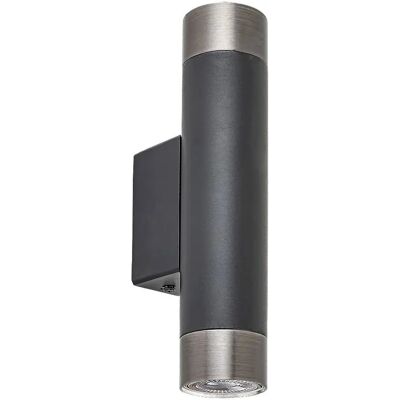 Applique da Parete Zircone Nera - GU10, 2x5W, Dimerabile Applique da Parete Zircone Nera - GU10, 2x5W, Dimerabile