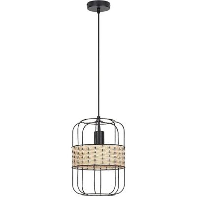 Lampada a sospensione Indiana Nera E27 - Stile Industriale Lampada a sospensione Indiana Nera E27 - Stile Industriale