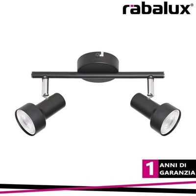 Rabalux - Konrad 5323 - Noir - 2xGU10 Spotlight - Publicité Rabalux - Konrad 5323 - Noir - 2xGU10 Spotlight - Publicité