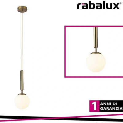 Lampada a sospensione Rabalux Divina - Moderna, Regolabile, Vetro e Metallo Lampada a sospensione Rabalux Divina - Moderna, Regolabile, Vetro e Metallo