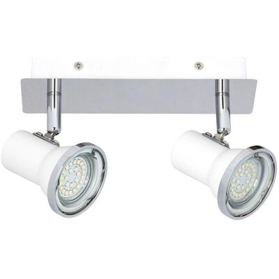 Rabalux Steve 5498 Plafonnier - Salle de bain, GU10, 2x15W, IP44 - Publicité Rabalux Steve 5498 Plafonnier - Salle de bain, GU10, 2x15W, IP44 - Publicité