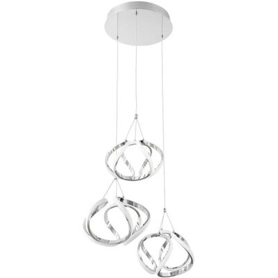 Rabalux Palmira Lampadario a Sospensione - Moderno, Regolabile, LED 50W, Cromato Rabalux Palmira Lampadario a Sospensione - Moderno, Regolabile, LED 50W, Cromato