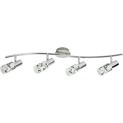 Rabalux Blossom 3891 Silber Glas 4-Licht - Decken- und Wandleuchte Rabalux Blossom 3891 Silber Glas 4-Licht - Decken- und Wandleuchte