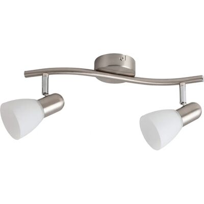 Lampada a Soffitto Satinata Cromata Rabalux Soma - E14 2x40W - Luce da Soffitto Lampada a Soffitto Satinata Cromata Rabalux Soma - E14 2x40W - Luce da Soffitto