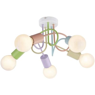 Luce da soffitto per bambini Rabalux 6340 - 5 E27 40W IP20 Luce da soffitto per bambini Rabalux 6340 - 5 E27 40W IP20