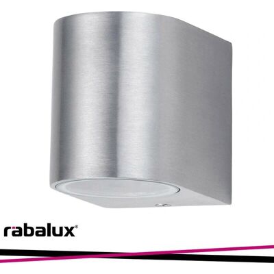 Lampada da Parete Esterna Rabalux Alluminio Spazzolato - IP44 Lampada da Parete Esterna Rabalux Alluminio Spazzolato - IP44