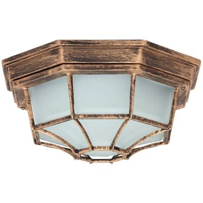Lampada da soffitto esterna Rabalux - Design rustico - Oro antico Lampada da soffitto esterna Rabalux - Design rustico - Oro antico