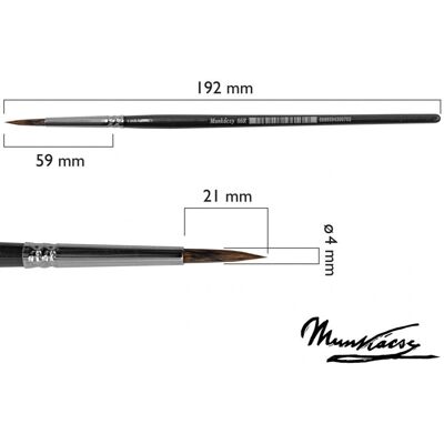 Arthobby M66-8 Kerek mangósta szőr Festőecset - Ecset Arthobby M66-8 Kerek mangósta szőr Festőecset - Ecset