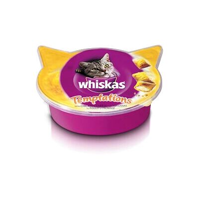 Friandises pour Chats Poulet & Fromage Whiskas - 8 Pack - Publicité Friandises pour Chats Poulet & Fromage Whiskas - 8 Pack - Publicité