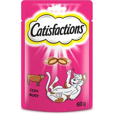 Catisfactions Friandises Bœuf pour Chats - Publicité Catisfactions Friandises Bœuf pour Chats - Publicité