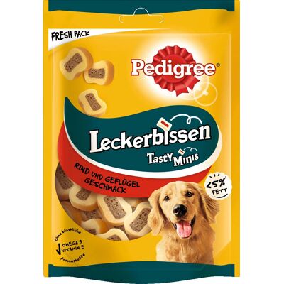 Przysmaki dla psów Pedigree z wołowiną i kurczakiem - 155g Przysmaki dla psów Pedigree z wołowiną i kurczakiem - 155g