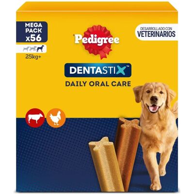 Pedigree Dentastix - Snacks dentais para cães grandes - 56 Bastões Pedigree Dentastix - Snacks dentais para cães grandes - 56 Bastões
