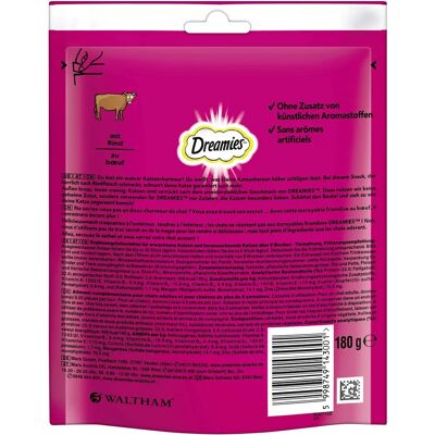Dreamies Rind 180g Przysmaki dla Kotów - Niskokaloryczny Przysmak Dreamies Rind 180g Przysmaki dla Kotów - Niskokaloryczny Przysmak