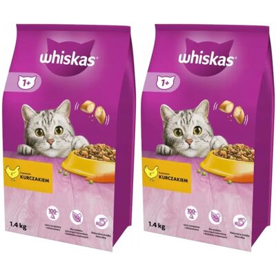 WHISKAS Adult 1,4 kg chicken - Trockenfutter für Katzen WHISKAS Adult 1,4 kg chicken - Trockenfutter für Katzen