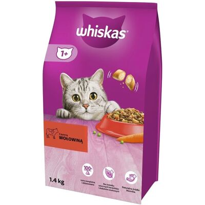 Whiskas Adult 1.4 kg - Rind - Trockenfutter - Katzenfutter Whiskas Adult 1.4 kg - Rind - Trockenfutter - Katzenfutter
