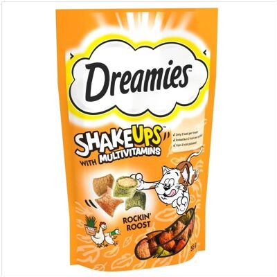 Dreamies Shakeups Rockin Roost Kissankeksit - 55g Dreamies Shakeups Rockin Roost Kissankeksit - 55g