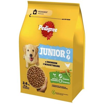PEDIGREE Junior 2,6 kg Torrfoder för hund PEDIGREE Junior 2,6 kg Torrfoder för hund